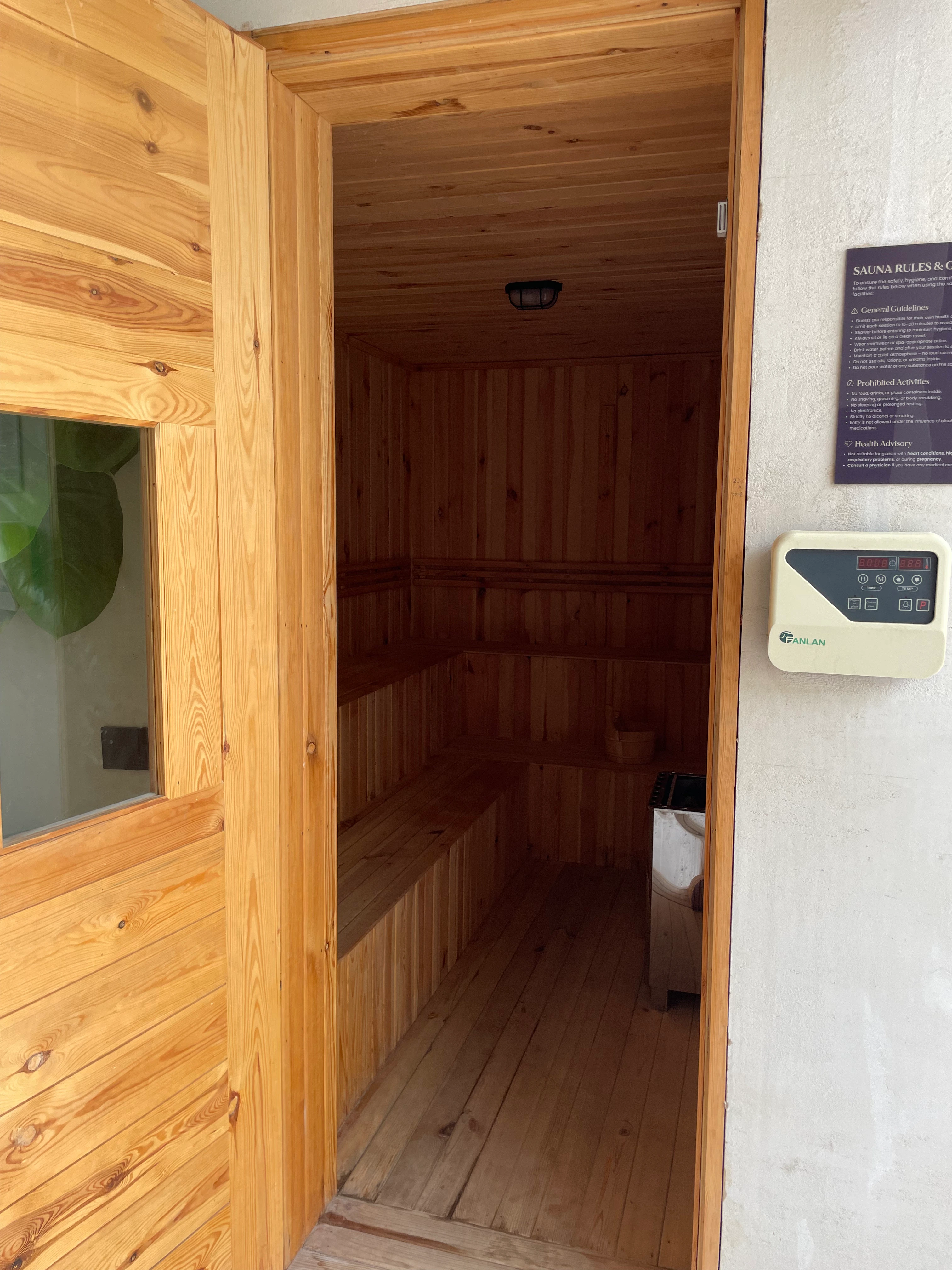 Modern Sauna Room Construction