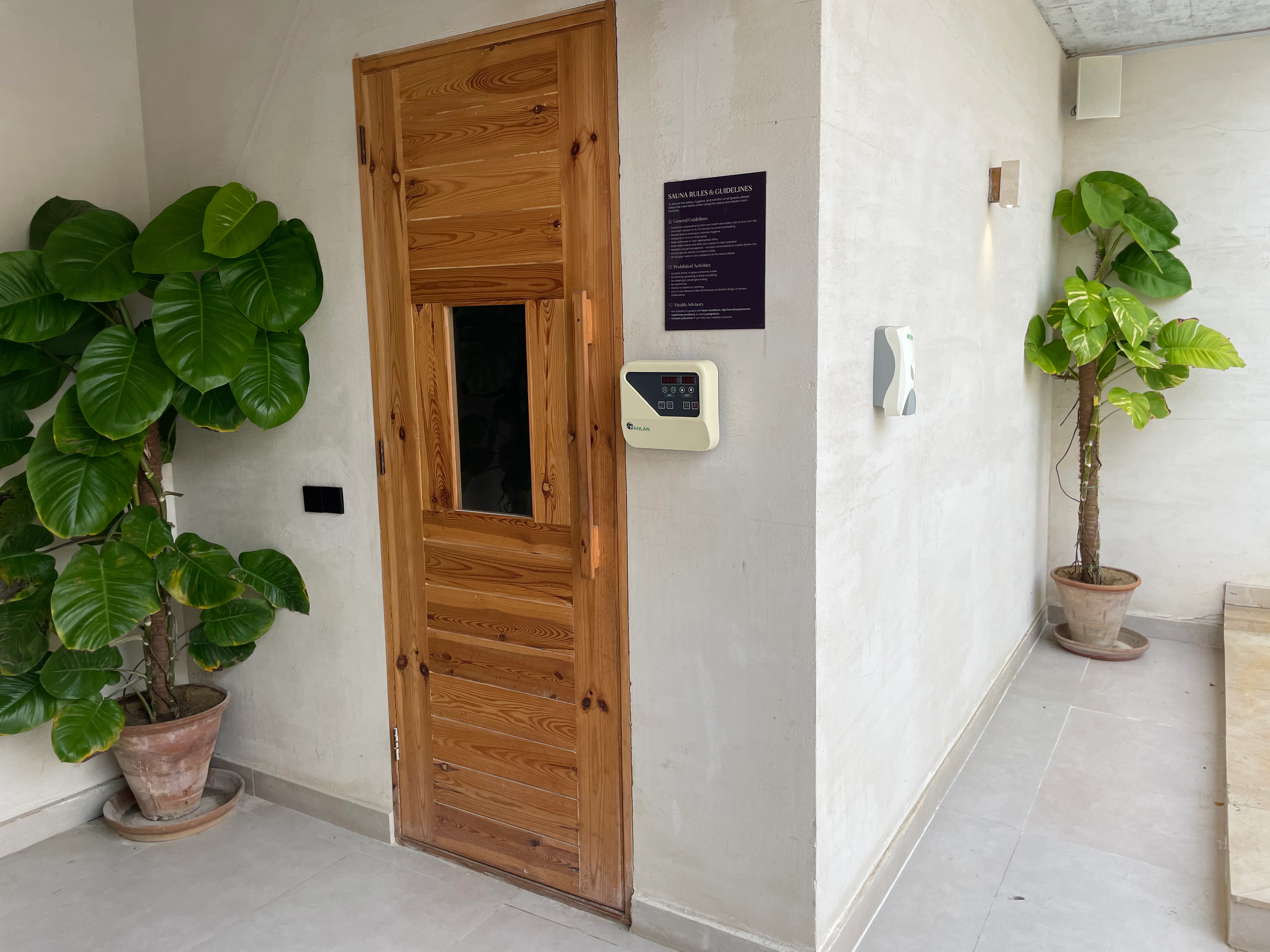 Modern Sauna Room Construction